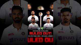 all the big player are ruled out of WTC 😭😭 || #shorts #viral