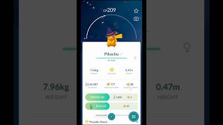 Did I Catch ✨Shiny Pikachu with HALLOWEEN Hat|Pokemon Go|#shorts #pokemongo #pokemon #short #pokémon