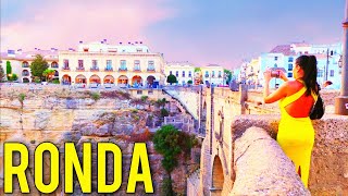 RONDA MALAGA SPAIN 🇪🇦 Autumn 2022 September Beautiful Sunset Walking Tour 4K