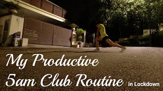 My Productive 5am club routine in lockdown - Vlog