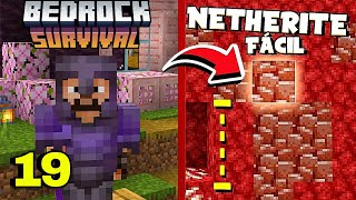 A MELHOR FORMA DE CONSEGUIR NETHERITE NO MINECRAFT BEDROCK SURVIVAL 1.20