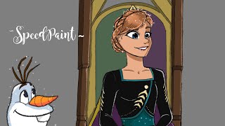 Queen Anna And Olaf | SpeedPaint