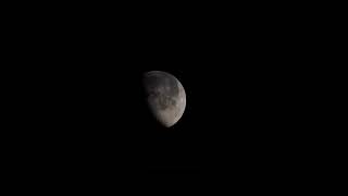 2021.Dec.24 Moon viewed with a telescope ! NEW Moon Video