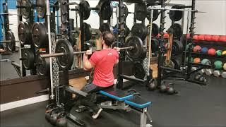 Unsupported Seated Barbell Press | Overhead Shoulder Pressing