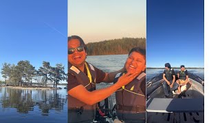 Family vlog Boating and fishing with us | বোটে করে ঘুরব আর মাছ ধরব| Bangla vlog #dreamland #finland