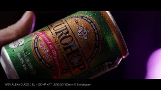 ARRI ALEXA Classic EV + Sigma Art Lens 50-100mm (Sigma Cine Lens zoom)Sharpness test with beer can