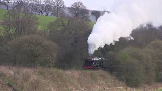 LMS No.46100 'Royal Scot' southbound at Esk Valley [NYMR 2017]