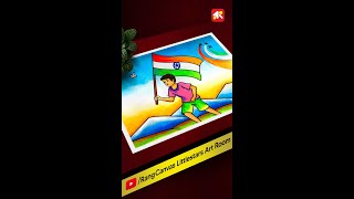 Independence day drawing | Independence day drawing easy | Independence day drawing shorts #shorts