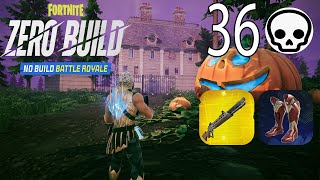 36 Elimination Solo Vs Squads "Zero Build" Gameplay (Fortnite chapter 5 season 4) Mouse and keyboard