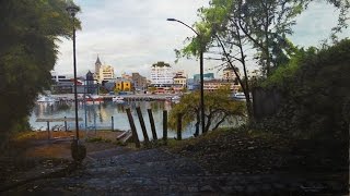 Pintar ciudad al oleo (Valdivia Chile)-Parte 3