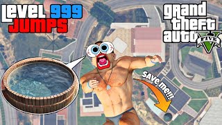 CRAZY Jumps from the HIGHEST points (Funny Moments) GTA 5