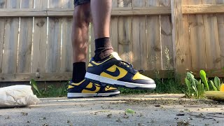 "VARSITY MAIZE" NIKE DUNK LOW ON FEET REVIEW (Another snkrs pass success)