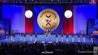 Team Norway All Girl Premier ICU Worlds 2024 Day 1