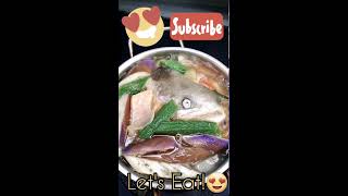 Sinigang Salmon Fish Belly & Head Without Sinigang Mix #OFWCravingFilipinoFood #VVVKitchen #Shorts