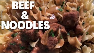 BEEF AND NOODLES | Easy Crockpot Recipe