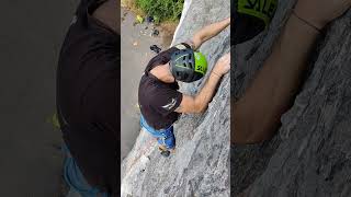 Interview while climbing