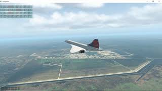 X-Plane 11.50 Vulkan/Metal - The Concorde flying from Atlanta, GA (KATL) to Miami, FL (KMIA)...