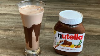 nutella milkshake | chocolate milkshake | Rs 300 milkshake just Rs15 | nutella banana milkshake