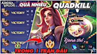 TOP 1 YENA | QUÁ NHIỀU QUADKILL TRONG 1 TRẬN ĐẤU  , TÓM TẮT HÀNH TRÌNH LEO TOP VN