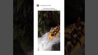 Your sign to do rafting🚣‍♂️   Rotorua, NZ #rafting #waterfall #adventure #viral #reels #shorts #fyp