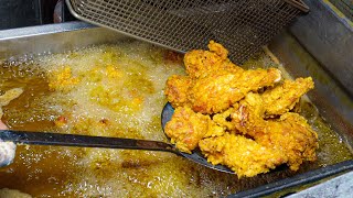 Street Food KFC Style Chicken Fry Recipe | @UttiMeedaKoodu  #streetfood #kfc