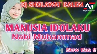 CEK SOUND || DJ SHOLAWAT MANUSIA IDOLAKU NABI MUHAMMAD SLOW BAS !!