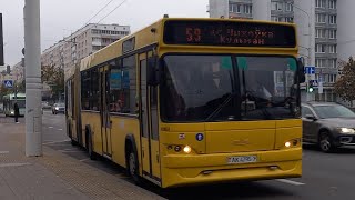 Автобус Минска МАЗ 105.465 госномер АК 4795-7 марш 59