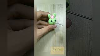 Cutie Mini Bunny Clay Art | Diy Works #shorts