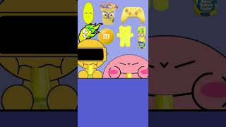 KIRBY VS GARNOLD INCREDIBOX SPRUNKI - YELLOW EMOJI FOOD MUKBANG - KIRBY ANIMATION