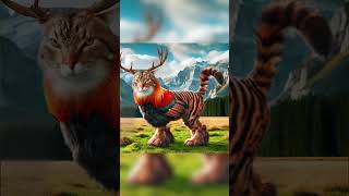 The origin of new species by AI #animal fusion #hybrids #shorts #youtubeshorts