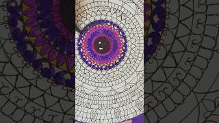 mandala filling #arttherapy #speeddrawing #speedcoloring #shortvideo