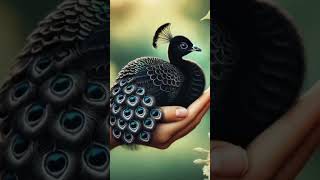 Balck peacock 🦚 amazing #peacock #cuteminiature  #mzai #mininature #shortfeed #birds #cute