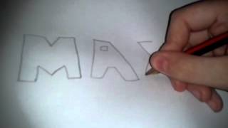 How to write "MAX" in 3D