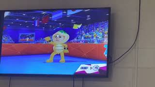 Ludwig Von Koopa loses to Yoshi in Table Tennis