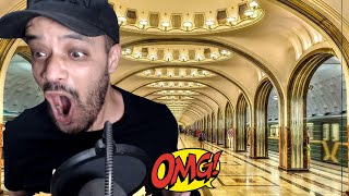 First Time Reacting to The Top 7 Most Beautiful Moscow's Metro Stations DZ REACTION