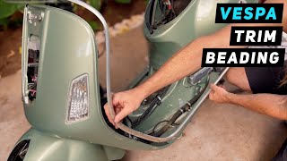 Vespa GTS / GTV - Legshield Trim Beadings Replacement | Mitch's Scooter Stuff