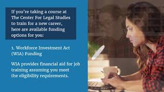 Funding Options for Non-Credit Courses | The Center For Legal Studies