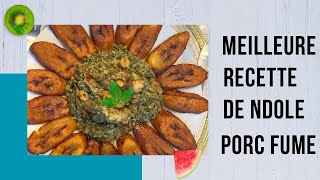 Ndole aux cottis de porc fumés