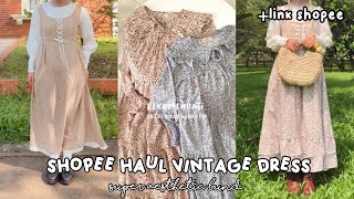 SHOPEE HAUL VINTAGE DRESS KEKINIAN WAJIB PUNYA RACUN TIKTOK