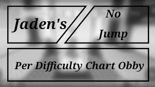 Jaden's No Jump Per Difficulty Chart Obby -All Stages- Roblox