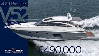 2014 Princess V52 'G Force' FOR SALE NOW in Hayling Island, UK