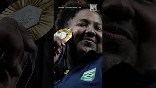 Bia Souza, a primeira medalhista de ouro em Paris 2024, é uma mulher preta! #olimpíadas #judo