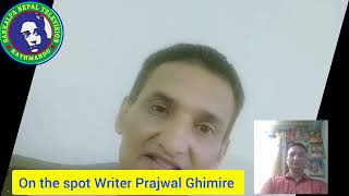 Prajwal Ghimire || On the spot Writer of Nepal 🇳🇵 ||| Poem for World 🌎 |||