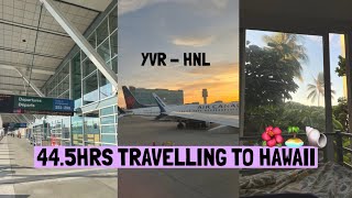 44.5 HRS TRAVELLING TO HAWAII ✈️🌺🏝️| part 2 | flying with WestJet | YVR - HNL