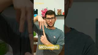 McDonald's em Libras #mcdonalds