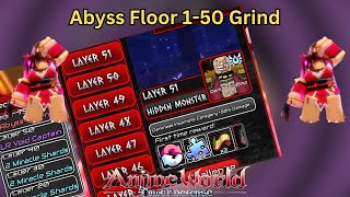 Abyss 51-75 Layer Grind Road To 1K Subs I Anime World Tower Defense