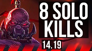 SION vs FIORA (TOP) | 8 solo kills, 12/2/5, Legendary | EUW Master | 14.19