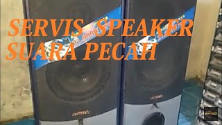 SERVIS SPEAKER AKTIF SUARA PECAH