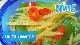 Oh Du fröhliches Gericht: Lametta-Kartoffeln (veggie)