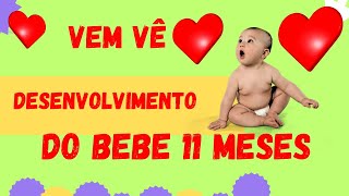 "Desenvolvimento do bebê de 11 meses: reflexos, habilidades e estímulos para o crescimento saudável"